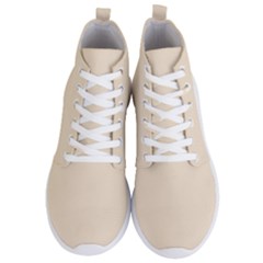 True Champagne Color Men s Lightweight High Top Sneakers by SpinnyChairDesigns