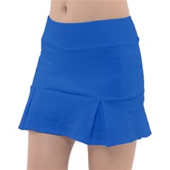 True Cobalt Blue Color Tennis Skorts by SpinnyChairDesigns