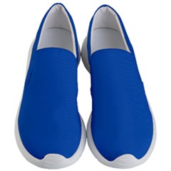 True Cobalt Blue Color Women s Lightweight Slip Ons by SpinnyChairDesigns