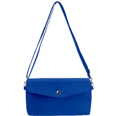 True Cobalt Blue Color Removable Strap Clutch Bag by SpinnyChairDesigns