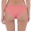 True Coral Pink Color Reversible Hipster Bikini Bottoms View2