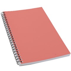 True Coral Pink Color 5 5  X 8 5  Notebook by SpinnyChairDesigns