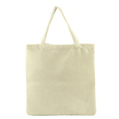 True Cream Color Grocery Tote Bag by SpinnyChairDesigns