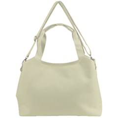 True Cream Color Double Compartment Shoulder Bag by SpinnyChairDesigns