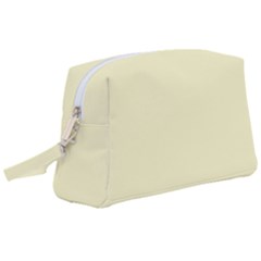 True Cream Color Wristlet Pouch Bag (large) by SpinnyChairDesigns