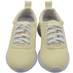 True Cream Color Kids Athletic Shoes by SpinnyChairDesigns