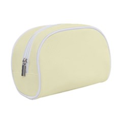 True Cream Color Makeup Case (small) by SpinnyChairDesigns