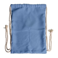 Faded Blue Color Drawstring Bag (large) by SpinnyChairDesigns