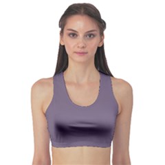 Grape Compote Purple Color Sports Bra by SpinnyChairDesigns