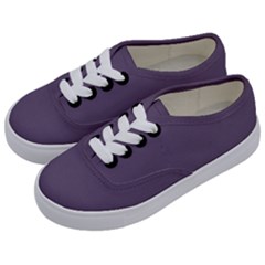 Grape Compote Purple Color Kids  Classic Low Top Sneakers by SpinnyChairDesigns