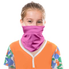 Hot Hollywood Pink Color Face Covering Bandana (kids) by SpinnyChairDesigns