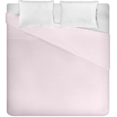 Lavender Blush Pink Color Duvet Cover Double Side (king Size) by SpinnyChairDesigns