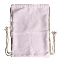 Lavender Blush Pink Color Drawstring Bag (large) by SpinnyChairDesigns