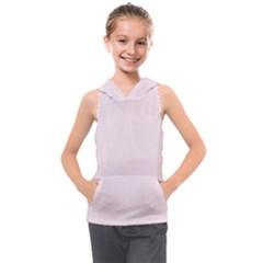 Lavender Blush Pink Color Kids  Sleeveless Hoodie by SpinnyChairDesigns