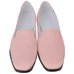 Baby Pink Color Women s Classic Loafer Heels by SpinnyChairDesigns