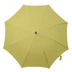 True Lemon Yellow Color Hook Handle Umbrellas (large) by SpinnyChairDesigns