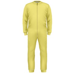 True Lemon Yellow Color Onepiece Jumpsuit (men)  by SpinnyChairDesigns