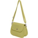 True Lemon Yellow Color Saddle Handbag View2