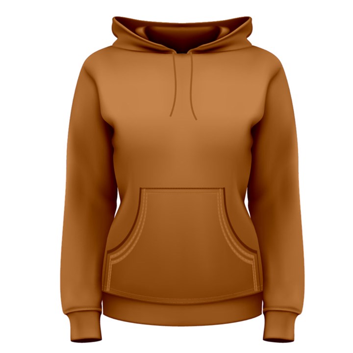 True Light Brown Color Women s Pullover Hoodie