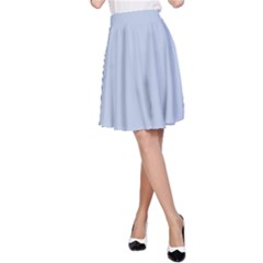 Light Steel Blue Color A-line Skirt by SpinnyChairDesigns