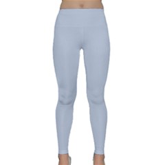 Light Steel Blue Color Classic Yoga Leggings by SpinnyChairDesigns