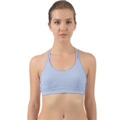 Light Steel Blue Color Back Web Sports Bra by SpinnyChairDesigns