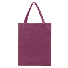 Dark Mauve Color Classic Tote Bag by SpinnyChairDesigns