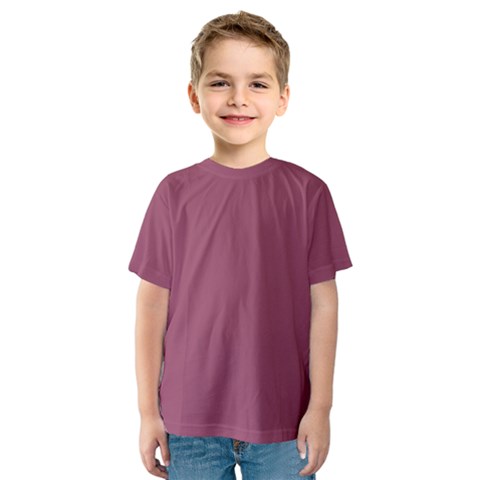 Dark Mauve Color Kids  Sport Mesh Tee by SpinnyChairDesigns