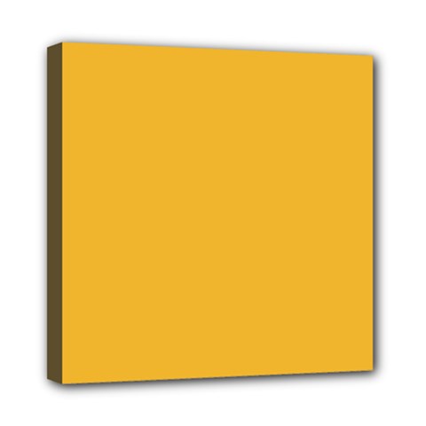 True Mustard Yellow Color Mini Canvas 8  X 8  (stretched) by SpinnyChairDesigns