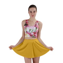 True Mustard Yellow Color Mini Skirt by SpinnyChairDesigns