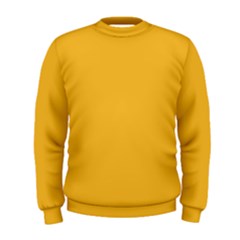 True Mustard Yellow Color Men s Sweatshirt by SpinnyChairDesigns