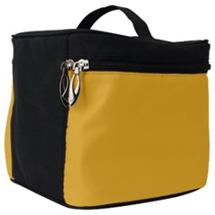 True Mustard Yellow Color Make Up Travel Bag (big) by SpinnyChairDesigns