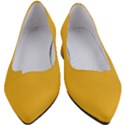 True Mustard Yellow Color Women s Block Heels  View1