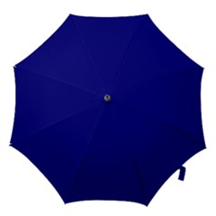 True Navy Blue Color Hook Handle Umbrellas (small) by SpinnyChairDesigns