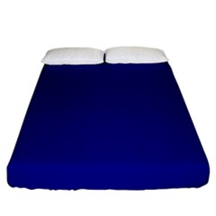 True Navy Blue Color Fitted Sheet (california King Size) by SpinnyChairDesigns