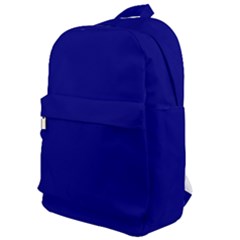 True Navy Blue Color Classic Backpack by SpinnyChairDesigns
