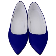 True Navy Blue Color Women s Low Heels