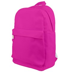 Neon Pink Color Classic Backpack by SpinnyChairDesigns