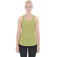 Olive Green Color Piece Up Tank Top by SpinnyChairDesigns