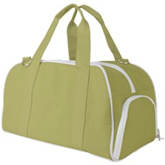 Olive Green Color Burner Gym Duffel Bag by SpinnyChairDesigns