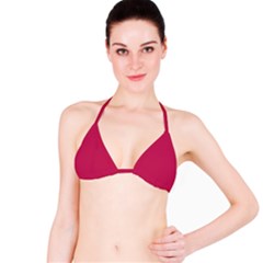 Rose Red Color Bikini Top by SpinnyChairDesigns