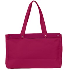 Rose Red Color Canvas Work Bag