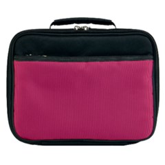 Rose Red Color Lunch Bag