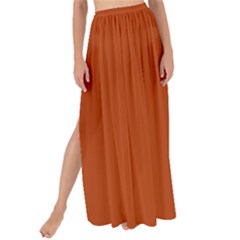 True Rust Color Maxi Chiffon Tie-up Sarong by SpinnyChairDesigns