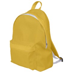 True Saffron Yellow Color The Plain Backpack by SpinnyChairDesigns