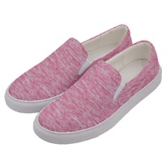 Blush Pink Textured Men s Canvas Slip Ons by SpinnyChairDesigns