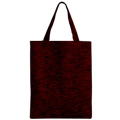 Dark Red Texture Zipper Classic Tote Bag by SpinnyChairDesigns