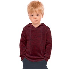 Dark Red Texture Kids  Overhead Hoodie by SpinnyChairDesigns