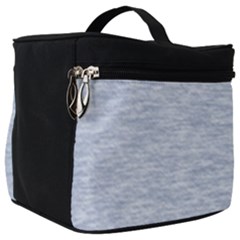 Fade Pale Blue Texture Make Up Travel Bag (big) by SpinnyChairDesigns