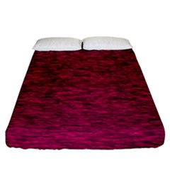 Fuschia Pink Texture Fitted Sheet (california King Size) by SpinnyChairDesigns